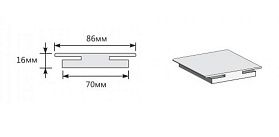 Соединительный элемент для дверей Браво, Wenge Crosscut